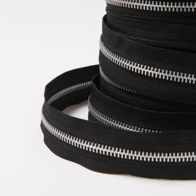 5mm Endlos-Reißverschluss "Messing" schwarz