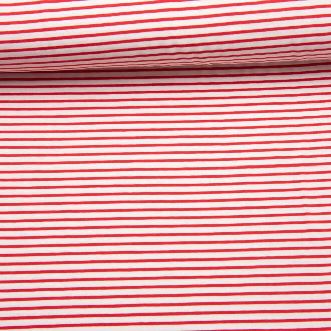 Streifenjersey "Uwe" weiß/rot