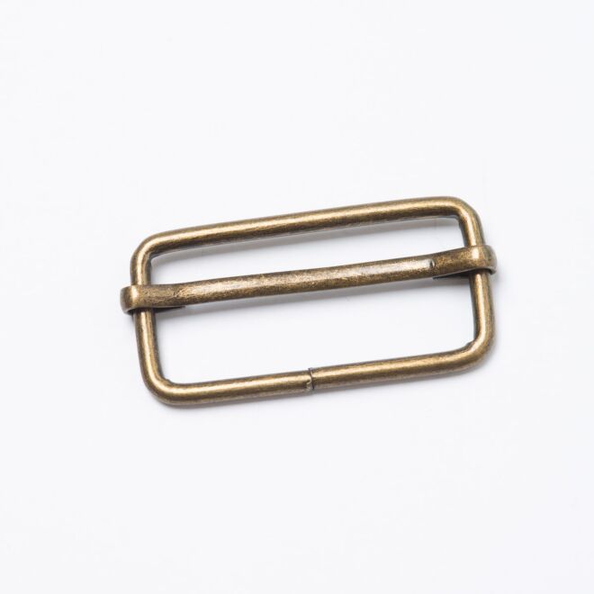 40mm Gurtschieber/Leiterschnalle altmessing