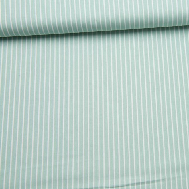 Webware Streifen altgrün/weiß 