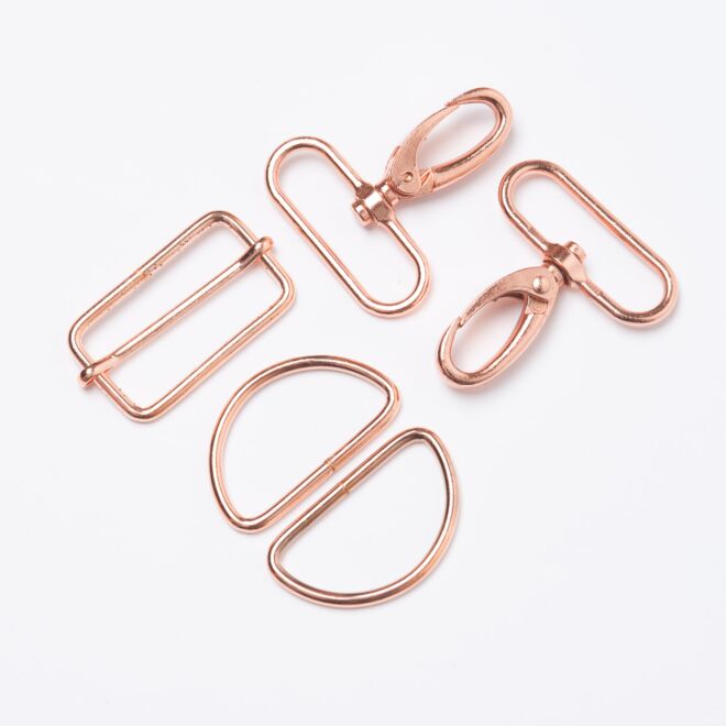 40mm Taschenzubehör-Set rosegold