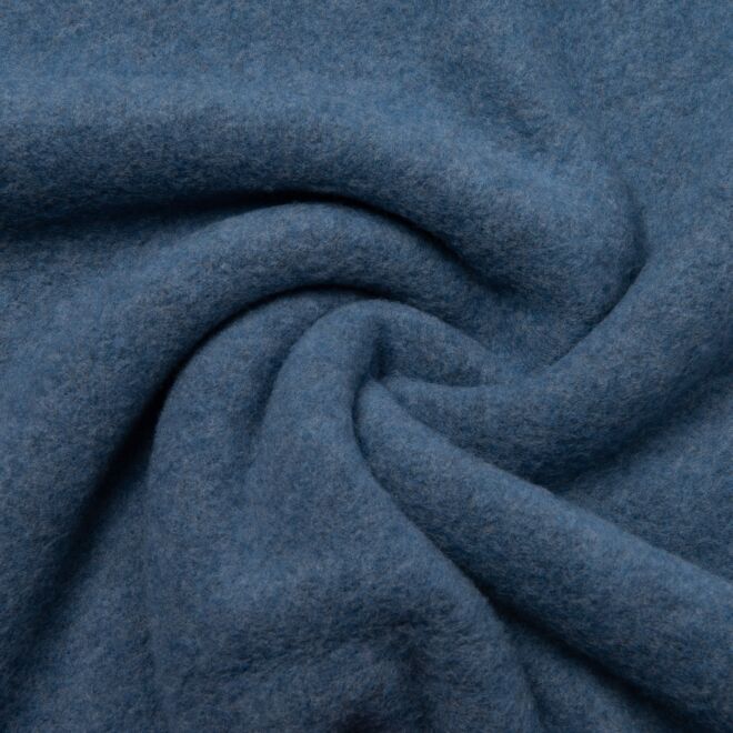 Merino-Woll-Flausch jeansblau