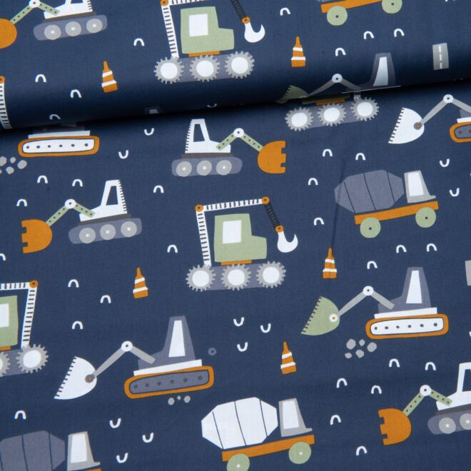 Webware Baustellenfahrzeuge dunkelblau