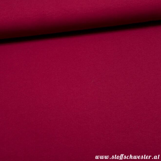 Stoffschwester Sommersweat bordeaux