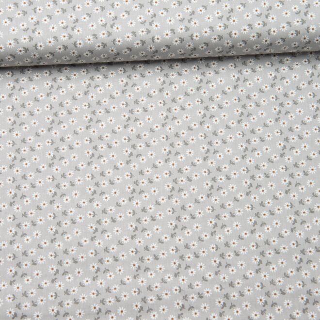Webware Kleine Blümchen grau