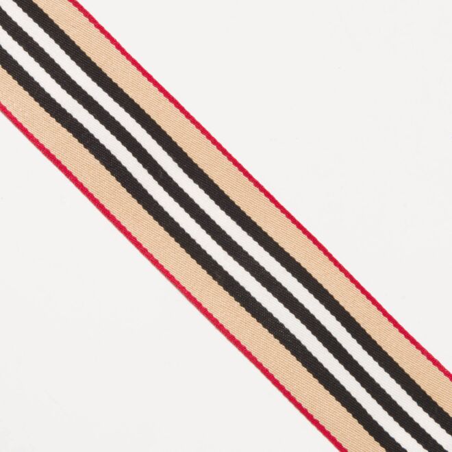 40mm Ripsband/Webband rot/beige/schwarz/weiß