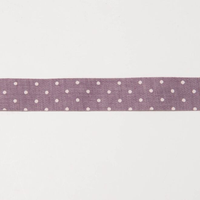 25mm Webband gepunktet lila
