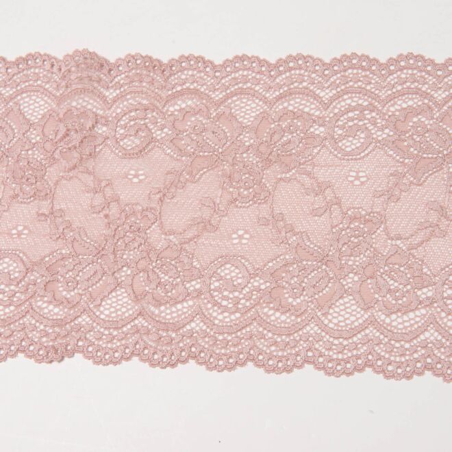 140mm Spitze elastisch Blumenranken nude