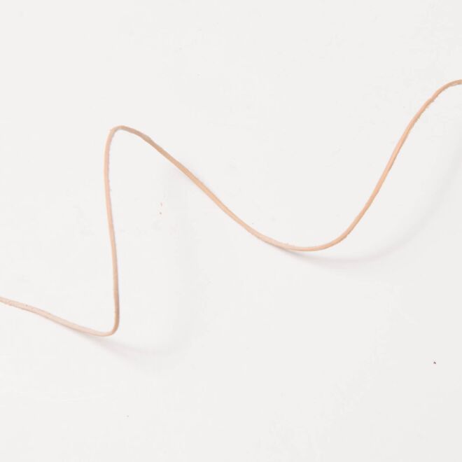 1mm Echtleder-Band hellbeige