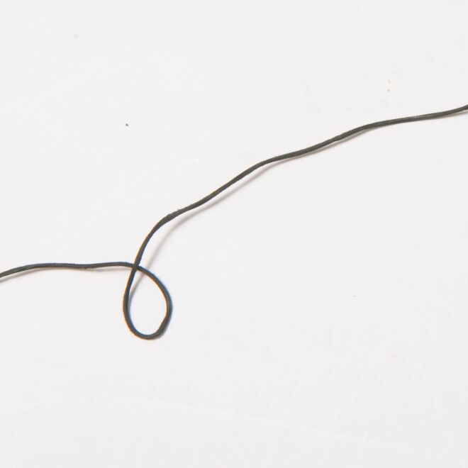 1mm Echtleder-Band schwarz matt