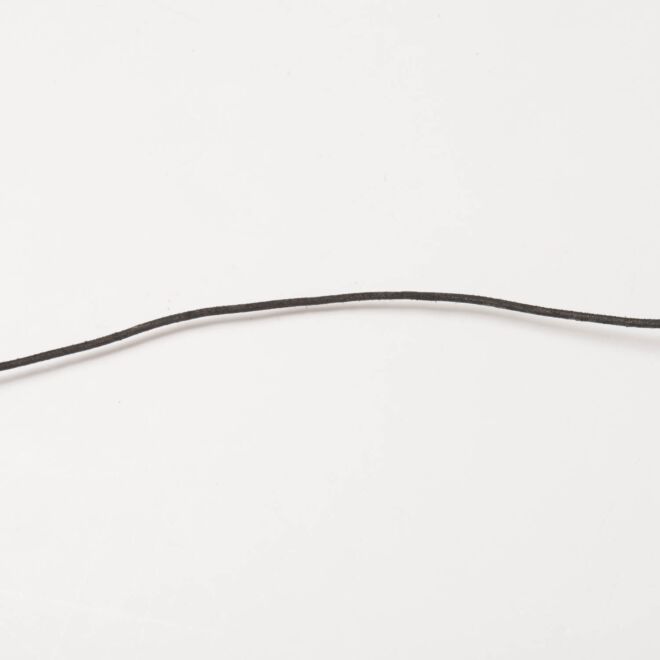 2mm Echtleder-Band schwarz matt