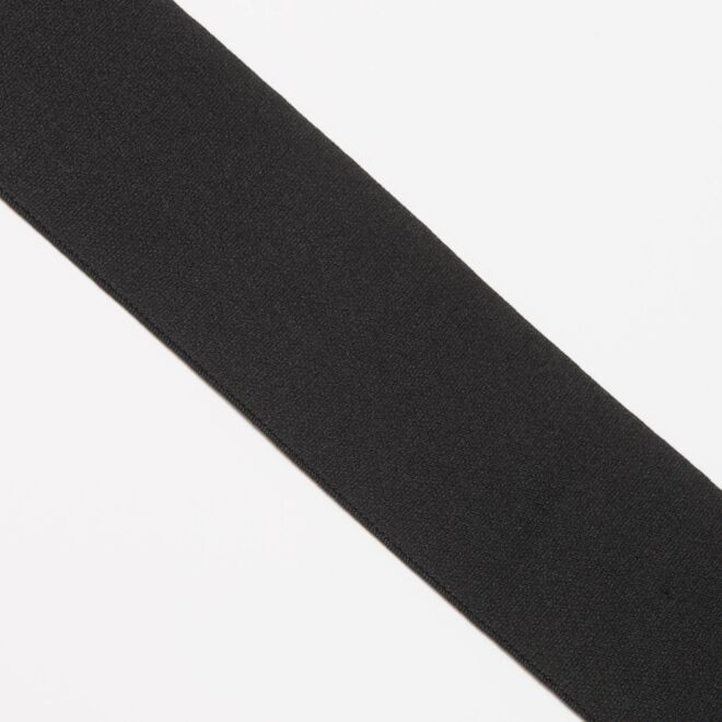 60mm Doubleface Gummiband "Soft" schwarz
