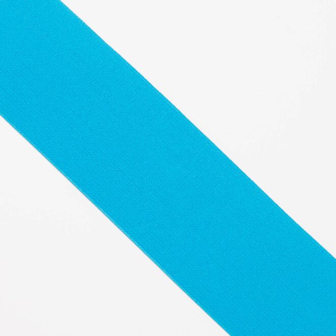 60mm Doubleface Gummiband "Soft" türkis