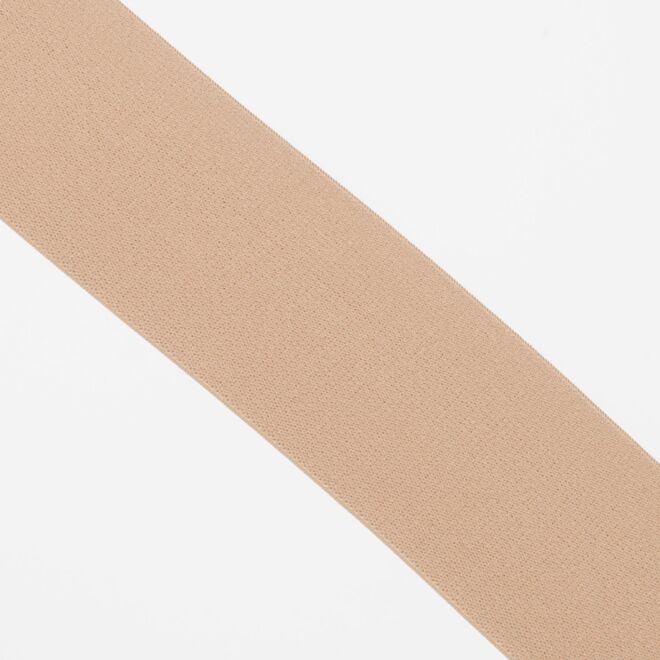 60mm Doubleface Gummiband "Soft" beige
