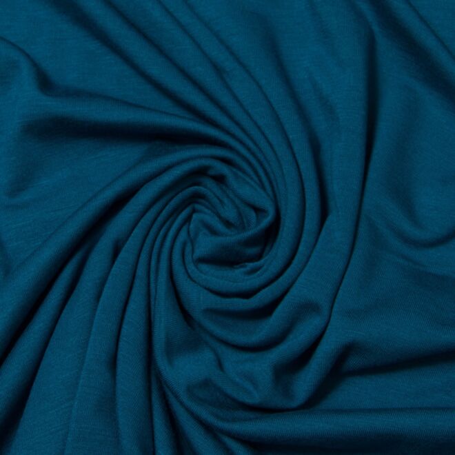 Bio-Bambusjersey petrolblau