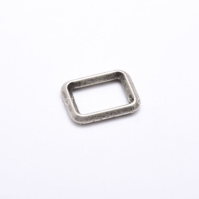 25mm "Vintage" Vierkantring (sehr massiv) silber-antik