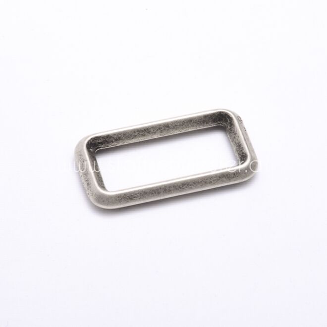 40mm "Vintage" Vierkantring (sehr massiv) silber-antik 