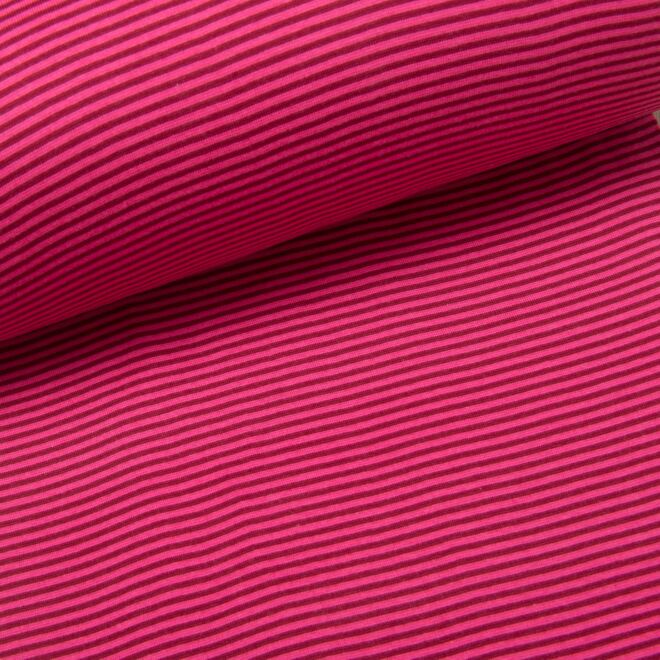 Ringelbündchen "Basic" beere/bordeaux