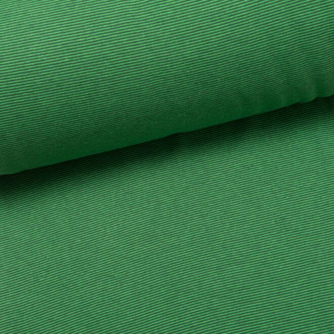 Ringelbündchen "Small Basic" hellgrün/dunkelgrün