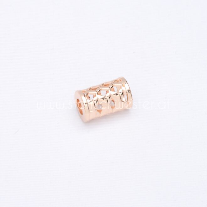 6mm Kordelende "Granada" weißgold