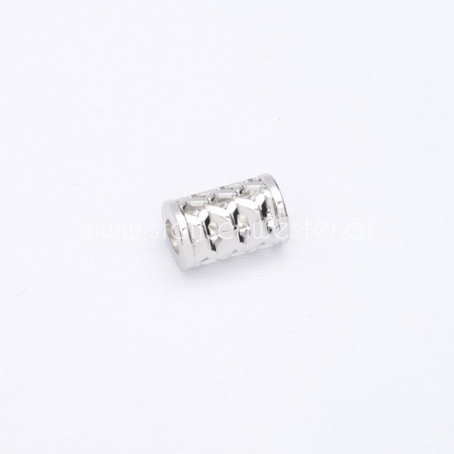 6mm Kordelende "Granada" silber