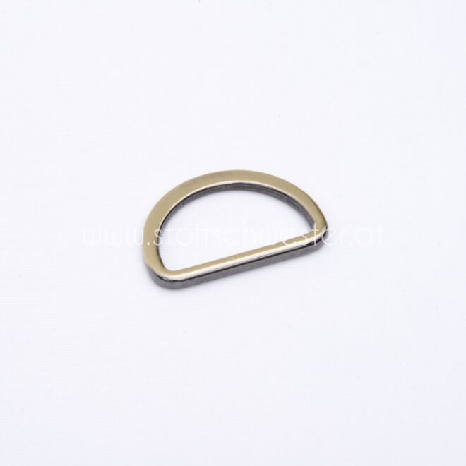 30mm D-Ring "Premium" altmessing 