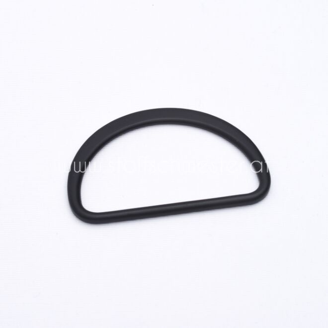 50mm D-Ring "Premium" mattschwarz 