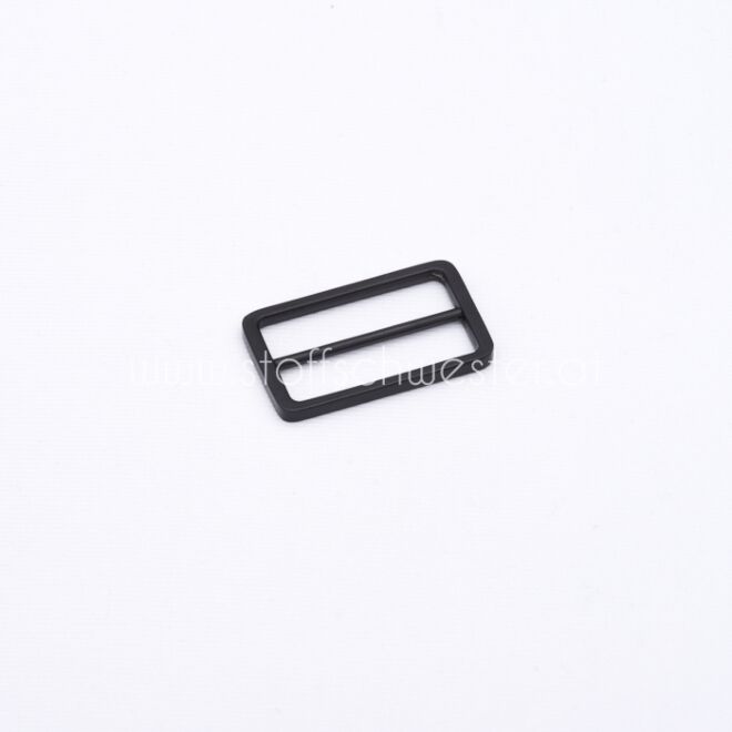 25mm Schieber eckig "Premium" mattschwarz