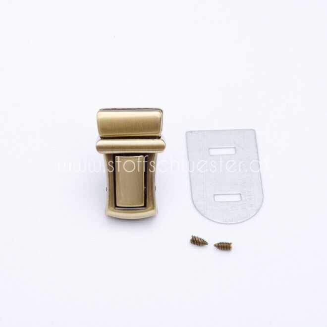 Taschen-Steckverschluss "Valencia" altmessing