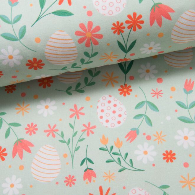 Easter Eggs Baumwolle mint