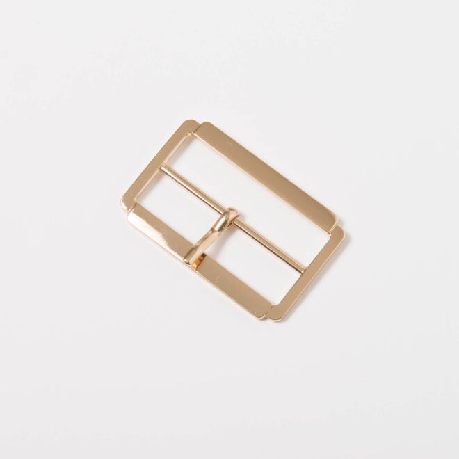50mm Gürtelschnalle "Rechteck" gold
