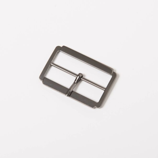 50mm Gürtelschnalle "Rechteck" gunmetal