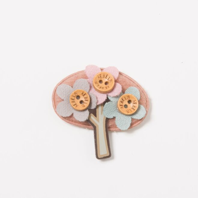 Blumenstrauß Aufnäher rosè/bunt