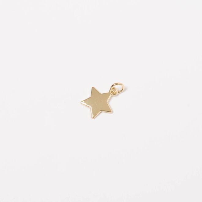 1,5cm Stern Anhänger gold