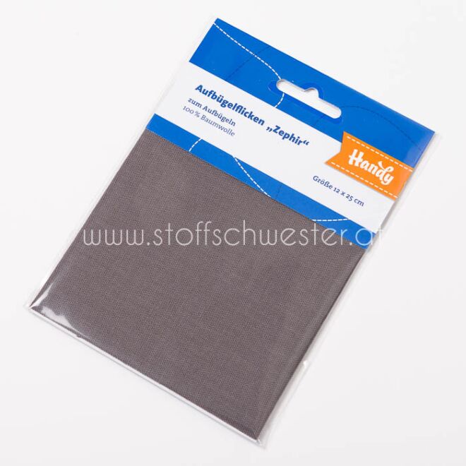 Stoffschwester Flicken "Zephir" dunkelgrau