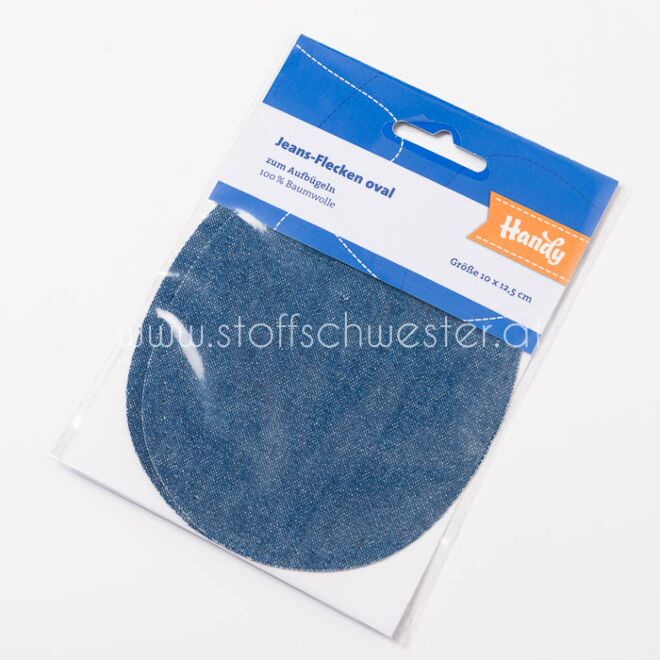 Stoffschwesters Flicken Jeans mittelblau