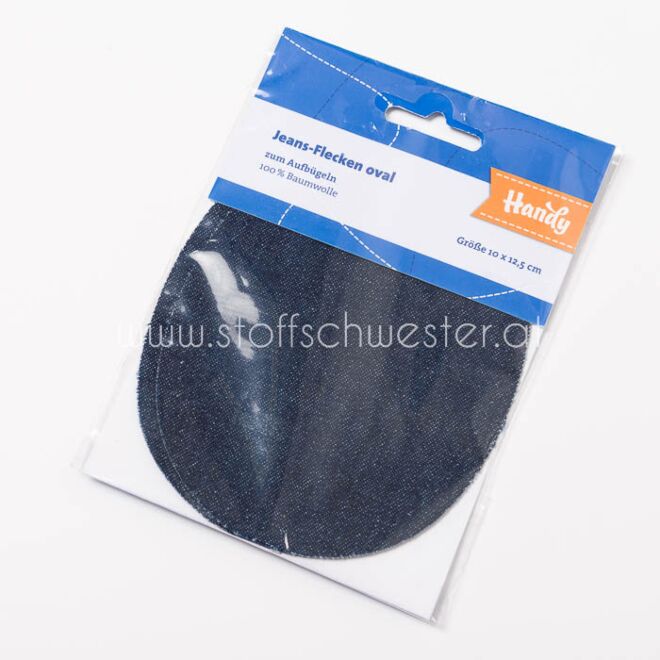 Stoffschwesters Flicken Jeans dunkelblau