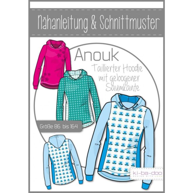 Papierschnittmuster "Schmaler Hoodie Anouk"
