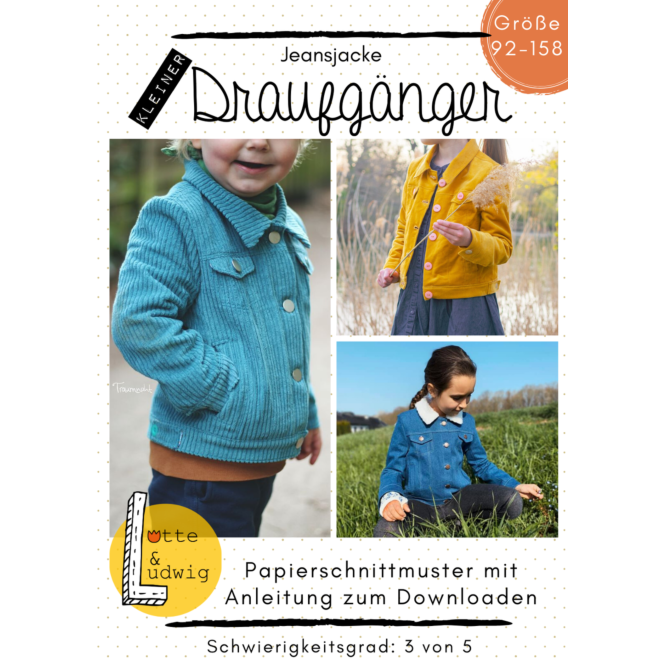 Papierschnittmuster Kleiner Draufgänger Gr. 92 - 158