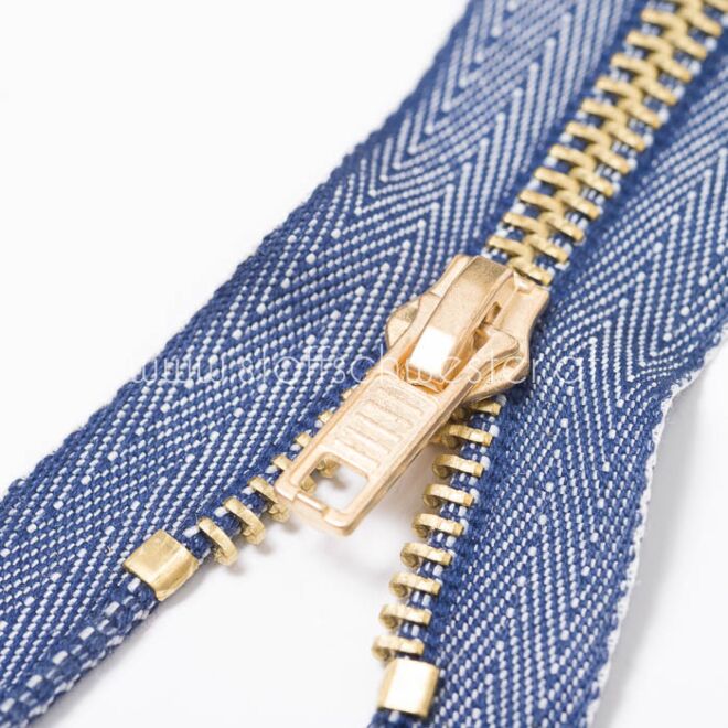 "Jeans" Reißverschluss, 6mm, denim, unteilbar