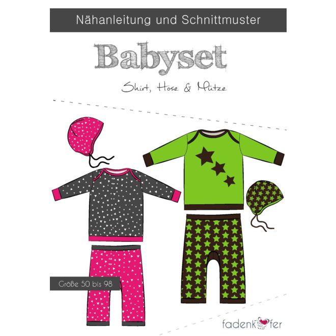 Papierschnittmuster Babyset