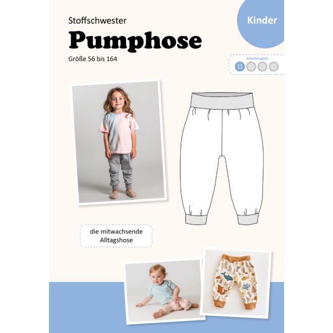 Papierschnittmuster "Pumphose" by Stoffschwester