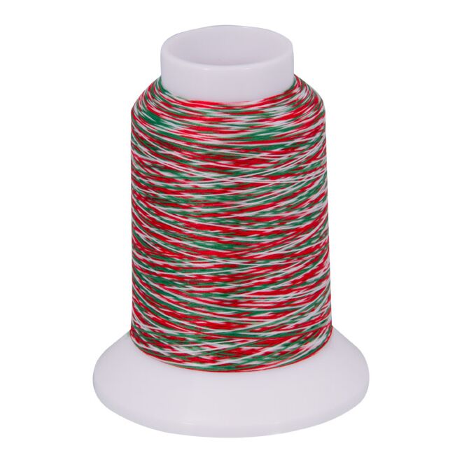 thumbnail baby lock Multicolor Bauschgarn, 1000m - rot-weiß-grün