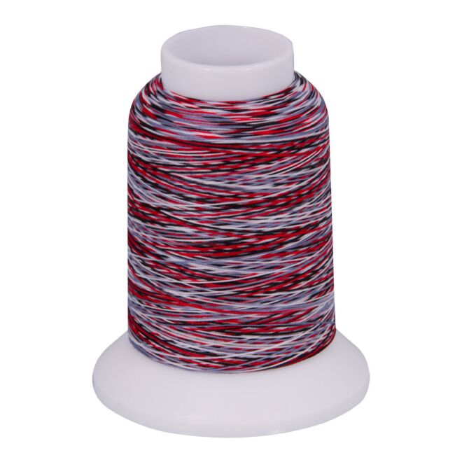thumbnail baby lock Multicolor Bauschgarn, 1000m - schwarz-rot-weiß