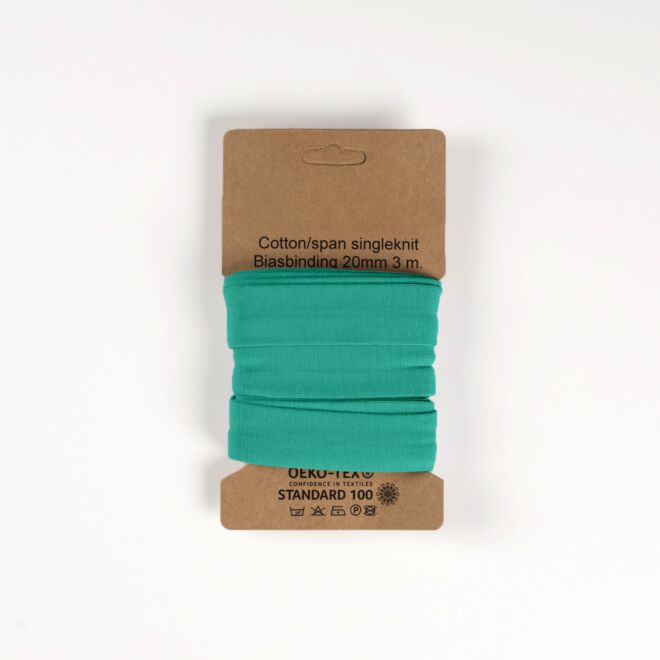 3m Jersey-Schrägband "Emilia" tiffany