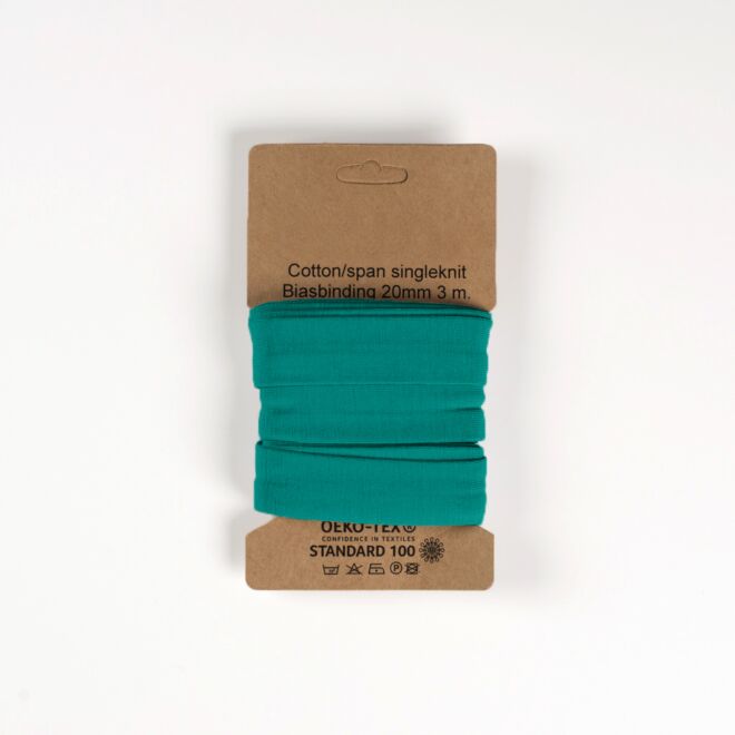 3m Jersey-Schrägband "Emilia" smaragd