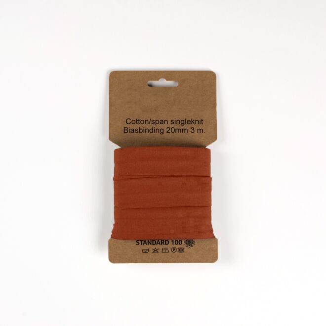 3m Jersey-Schrägband "Emilia" terra