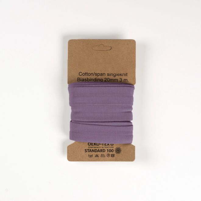 3m Jersey-Schrägband "Emilia" dunkelflieder