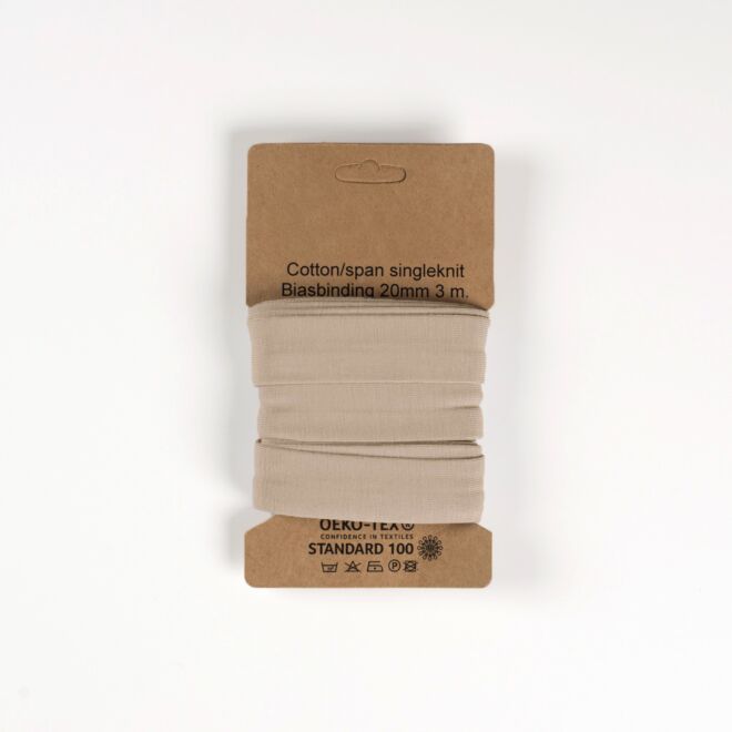 3m Jersey-Schrägband "Emilia" sand