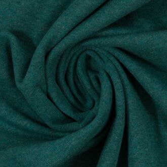 Feinstrickbündchen dunkelgrün-meliert